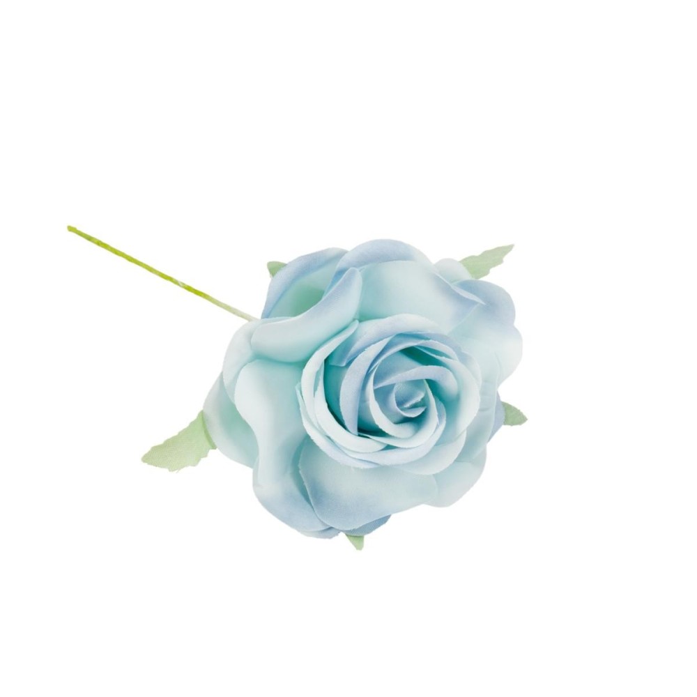 FIORE BOCCIOLO ROSA T.5CM CELESTE POLVERE